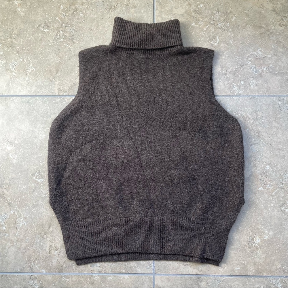 Oak + Fort Brown Turtleneck Sweater Vest